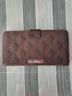 Vera Bradley Quilted Chocolate Brown Continental Wallet